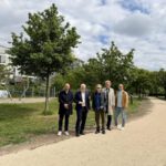 Neue Fuß und Radverbindung in Kastel verbindet Helling Höfe mit Rheinpromenade