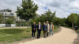 Neue Fuß und Radverbindung in Kastel verbindet Helling Höfe mit Rheinpromenade Neue Fuß und Radverbindung in Kastel verbindet Helling Höfe mit Rheinpromenade