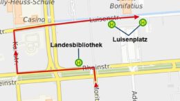 Umleitung in Wiesbaden: Linien 16, 22, N10 und Schulbusse betroffen Umleitung in Wiesbaden: Linien 16, 22, N10 und Schulbusse betroffen